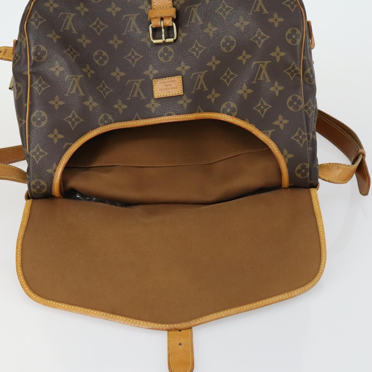 LOUIS VUITTON Monogram Saumur 35 Shoulder Bag M42254 LV Auth ka510