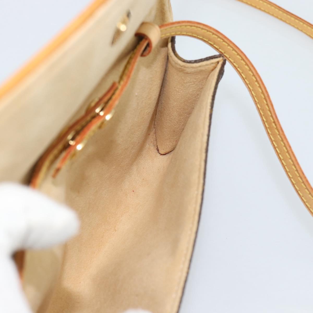 LOUIS VUITTON Monogram Pochette Twin PM Shoulder Bag M51854 LV Auth ka5101