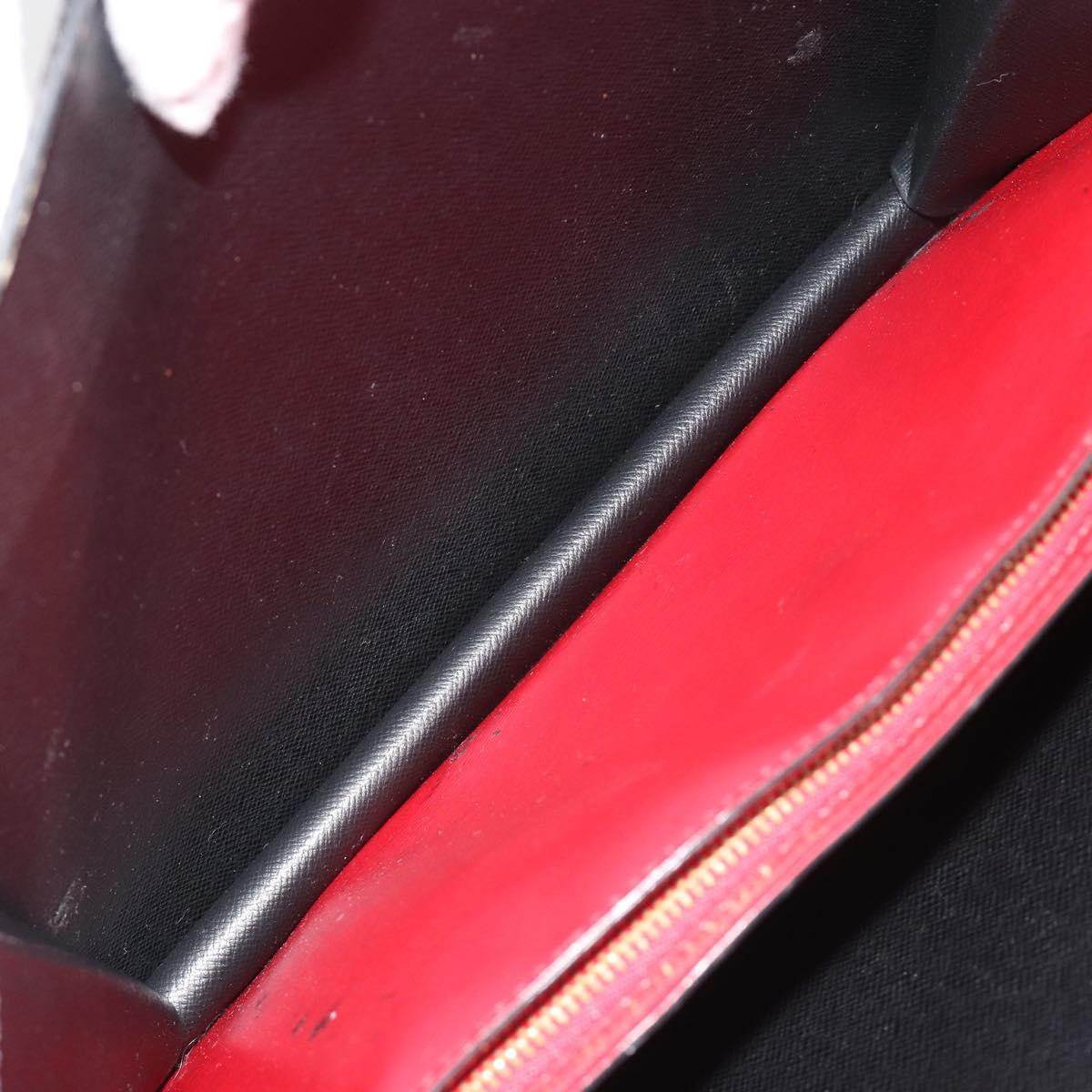 LOUIS VUITTON Epi Varenne Hand Bag Black Red M52387 LV Auth ka5103