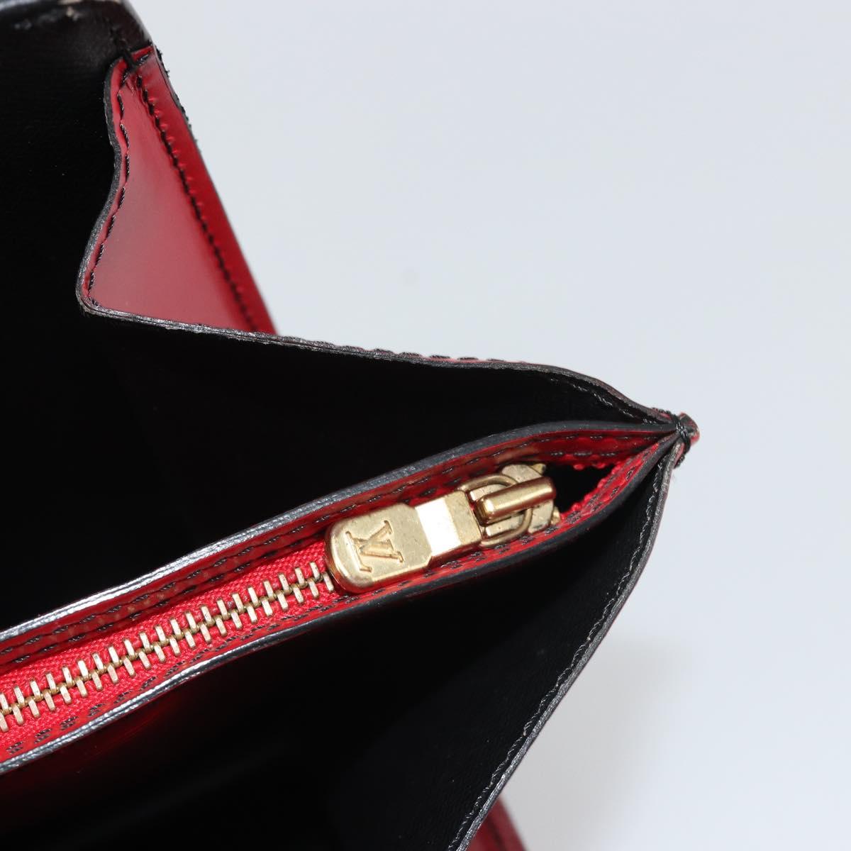 LOUIS VUITTON Epi Varenne Hand Bag Black Red M52387 LV Auth ka5103