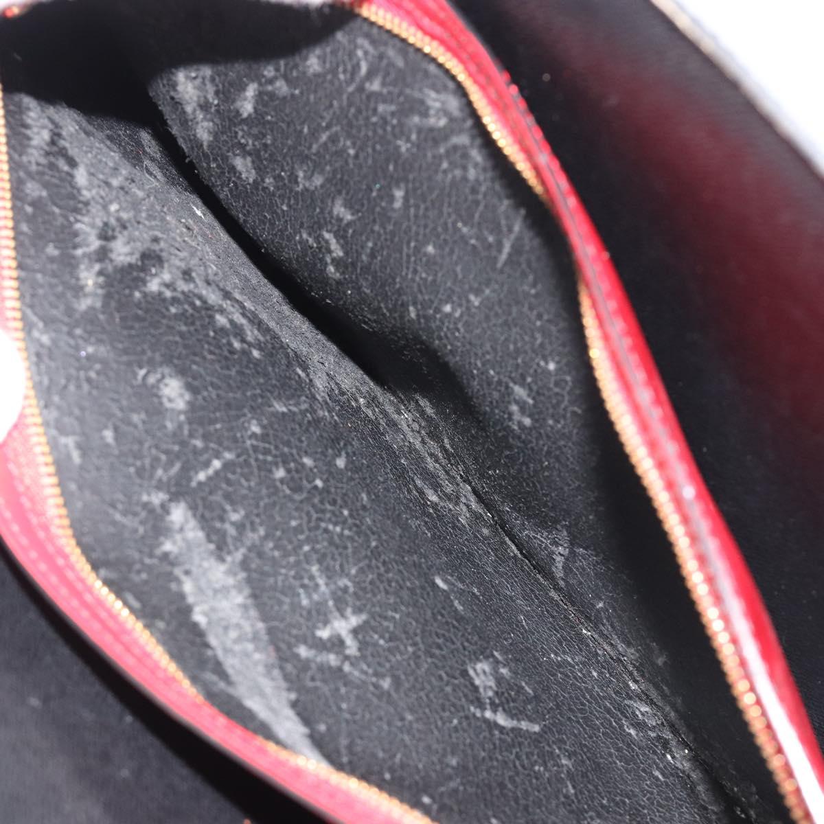 LOUIS VUITTON Epi Varenne Hand Bag Black Red M52387 LV Auth ka5103