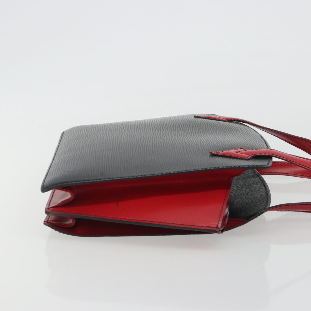 LOUIS VUITTON Epi Varenne Hand Bag Black Red M52387 LV Auth ka5103