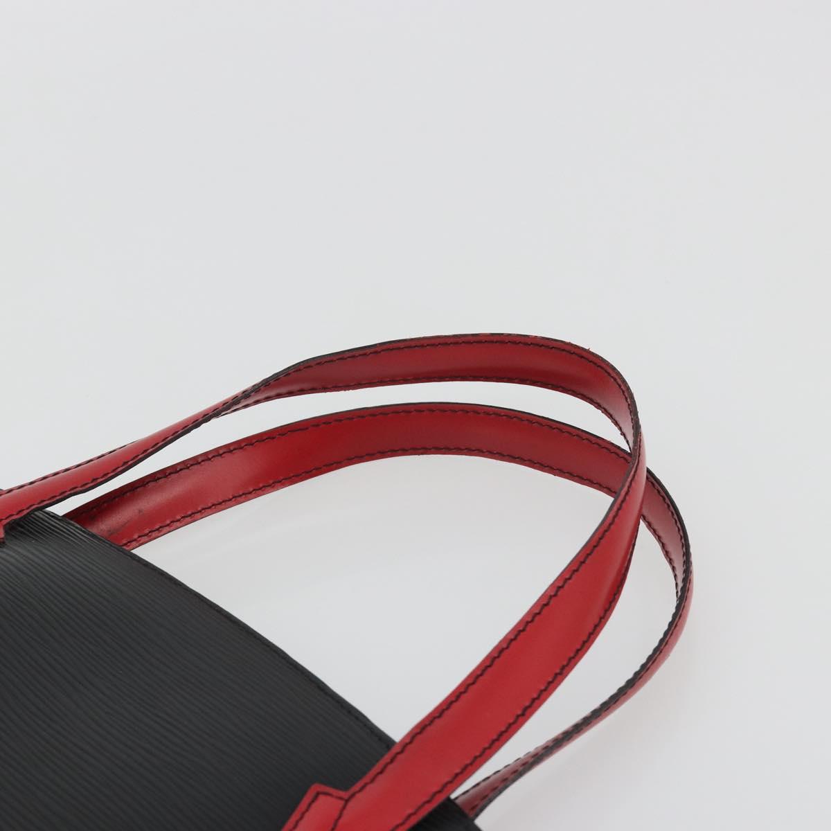 LOUIS VUITTON Epi Varenne Hand Bag Black Red M52387 LV Auth ka5103