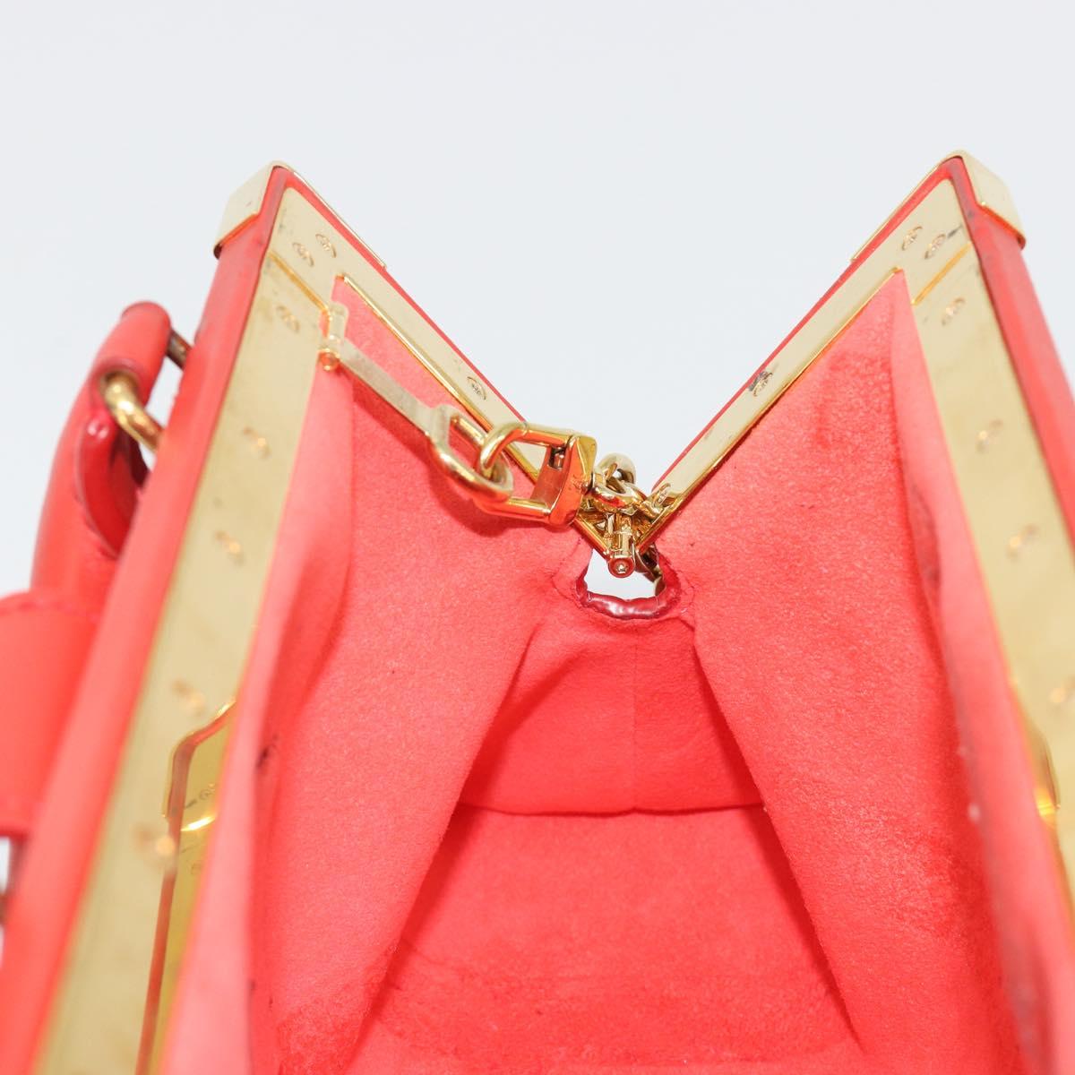 LOUIS VUITTON Nanogram Monogram Clutch Hand Bag Red M22327 LV Auth ka5104SM