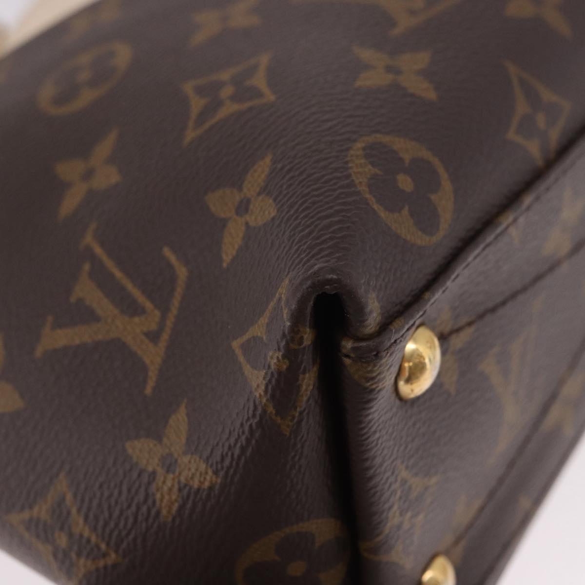 LOUIS VUITTON Monogram V Tote BB Hand Bag 2way M44520 LV Auth ka5105A