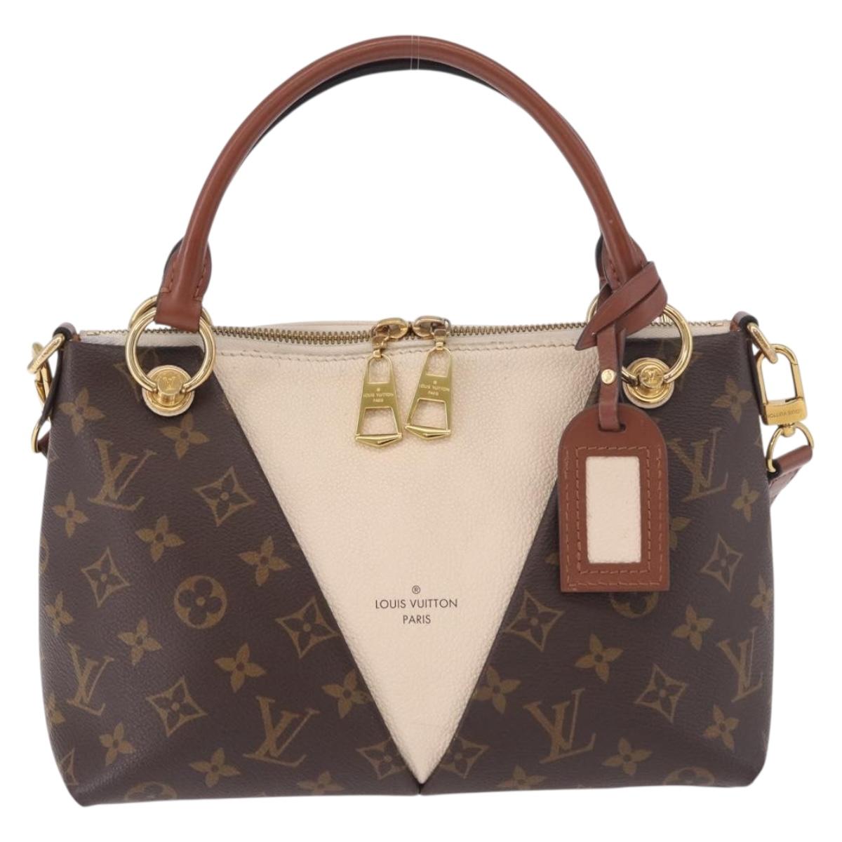 LOUIS VUITTON Monogram V Tote BB Hand Bag 2way M44520 LV Auth ka5105A