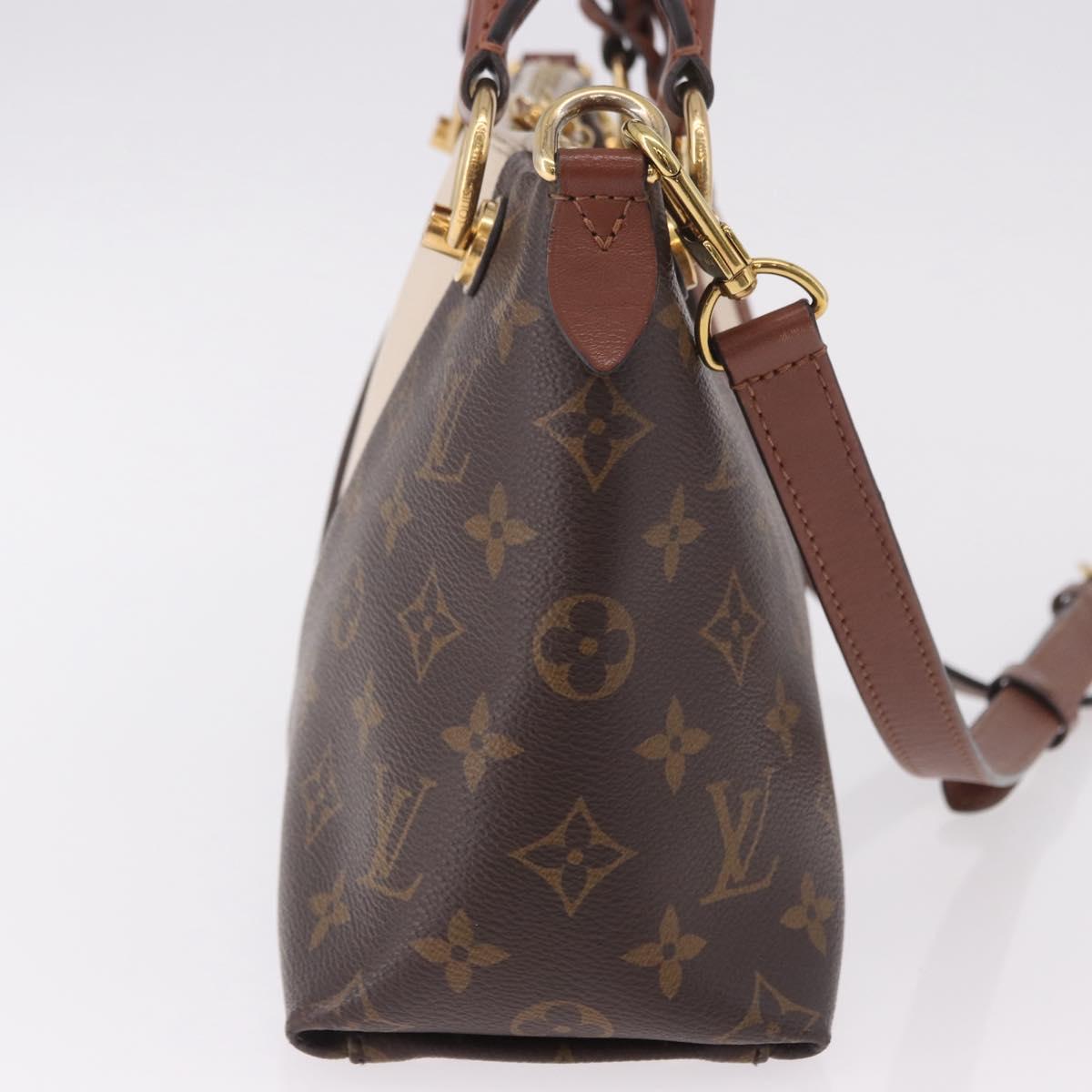 LOUIS VUITTON Monogram V Tote BB Hand Bag 2way M44520 LV Auth ka5105A