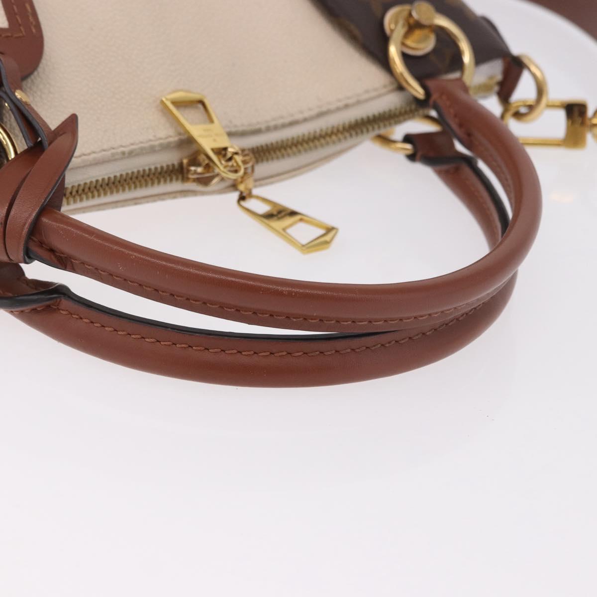 LOUIS VUITTON Monogram V Tote BB Hand Bag 2way M44520 LV Auth ka5105A