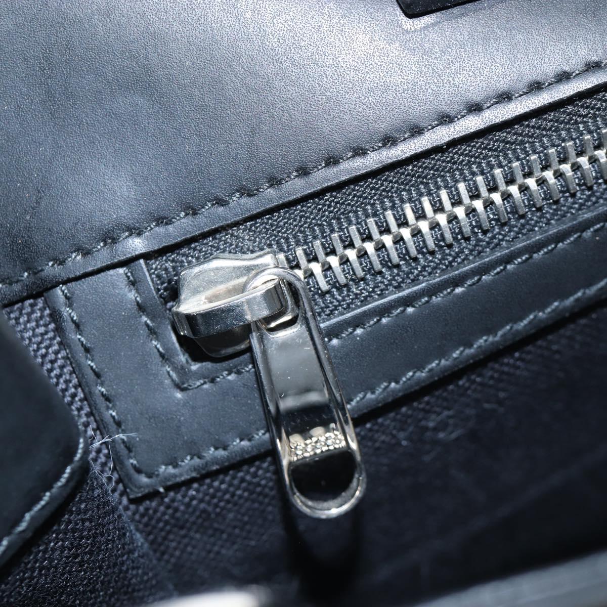 GUCCI GG Supreme Tote Bag PVC Leather Black 495559 Auth ka5117