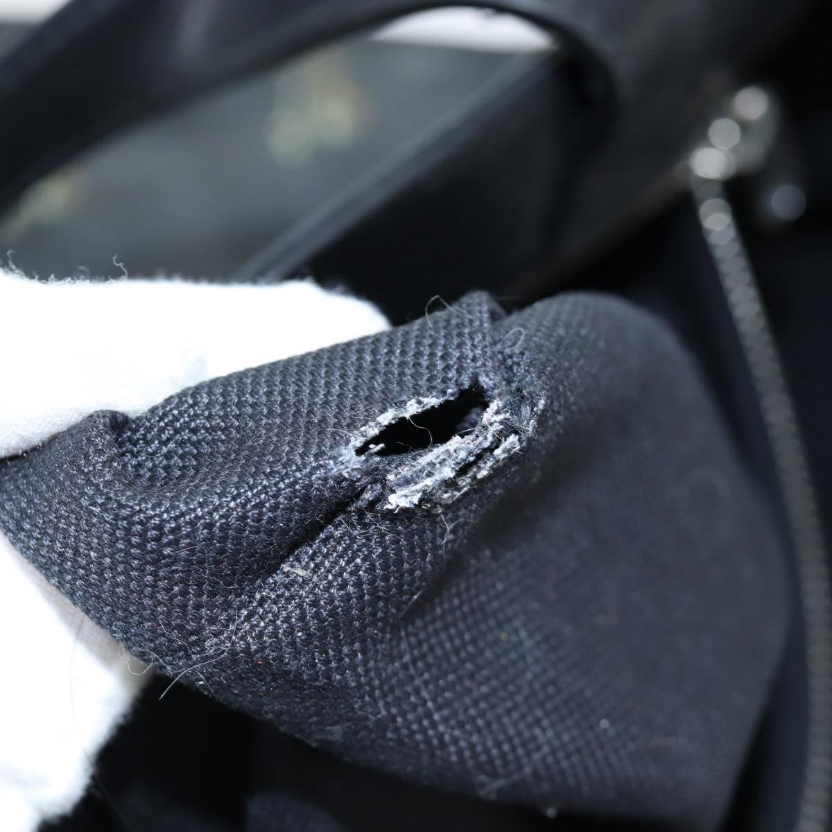 GUCCI GG Supreme Tote Bag PVC Leather Black 495559 Auth ka5117