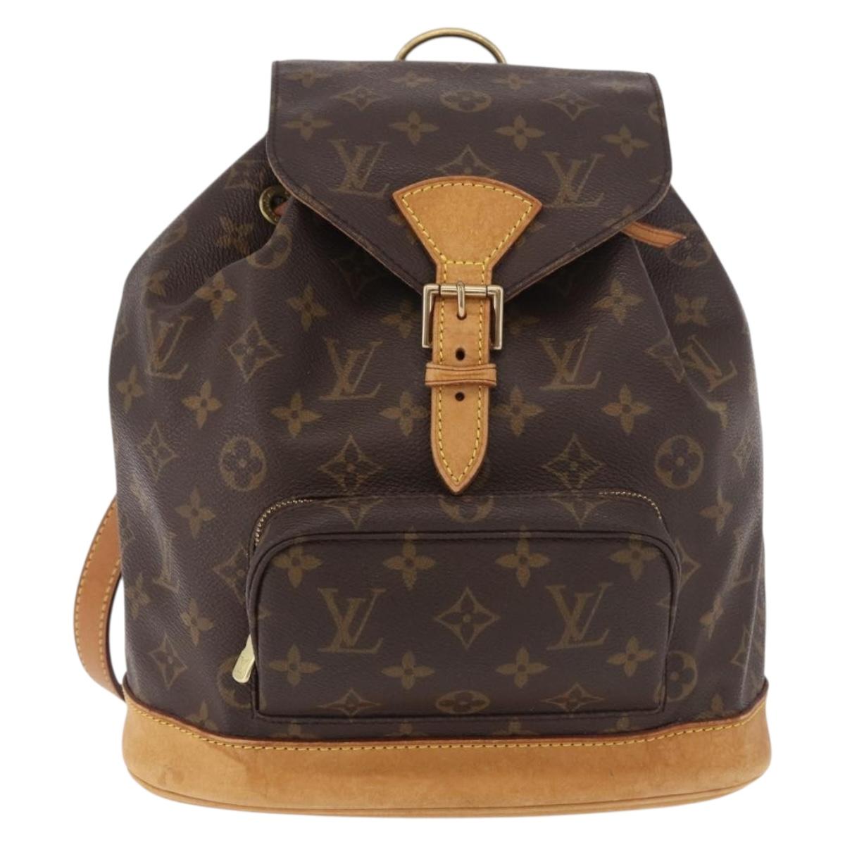LOUIS VUITTON Monogram Montsouris MM Backpack M51136 LV Auth ka5120
