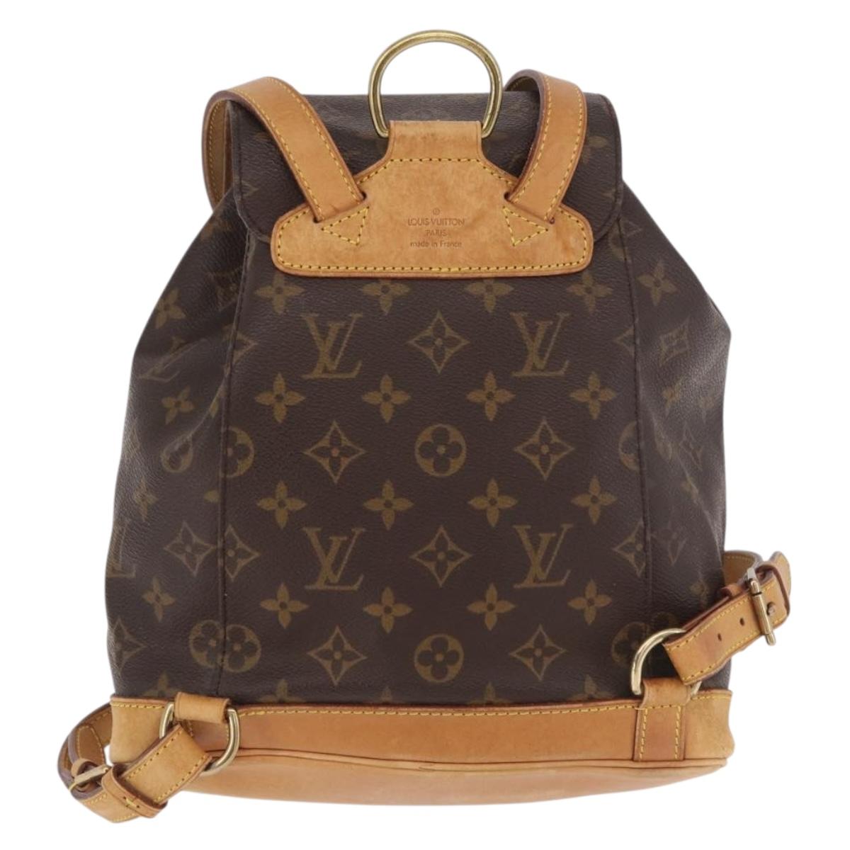 LOUIS VUITTON Monogram Montsouris MM Backpack M51136 LV Auth ka5120