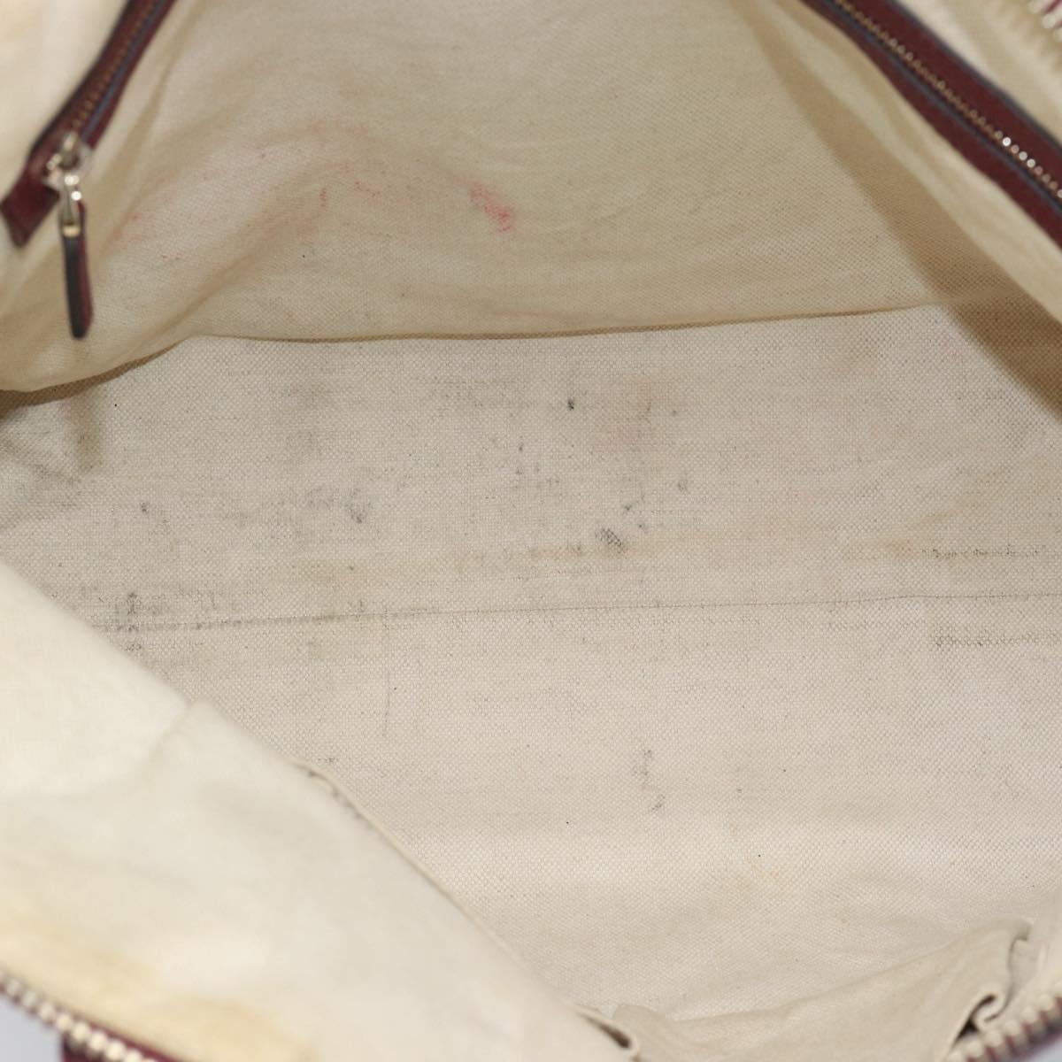 GUCCI Micro GuccissimaGG Hand Bag Leather Red Gold 323673 Auth ka5135
