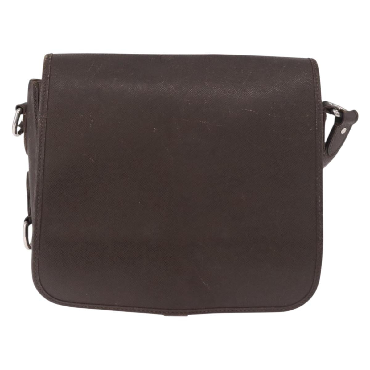 LOUIS VUITTON Taiga Andrei Shoulder Bag Grizzly M32488 LV Auth ka5136