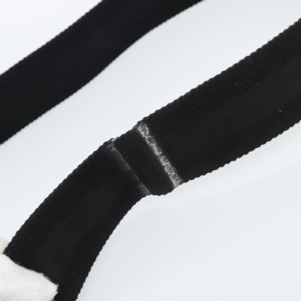 GUCCI GG Canvas Shoulder Bag Black Silver 339569 Auth ka5137