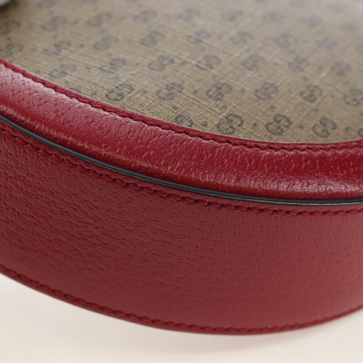 GUCCI Doraemon Micro GG Supreme Bag PVC Leather Beige 625216 Auth ka5138M