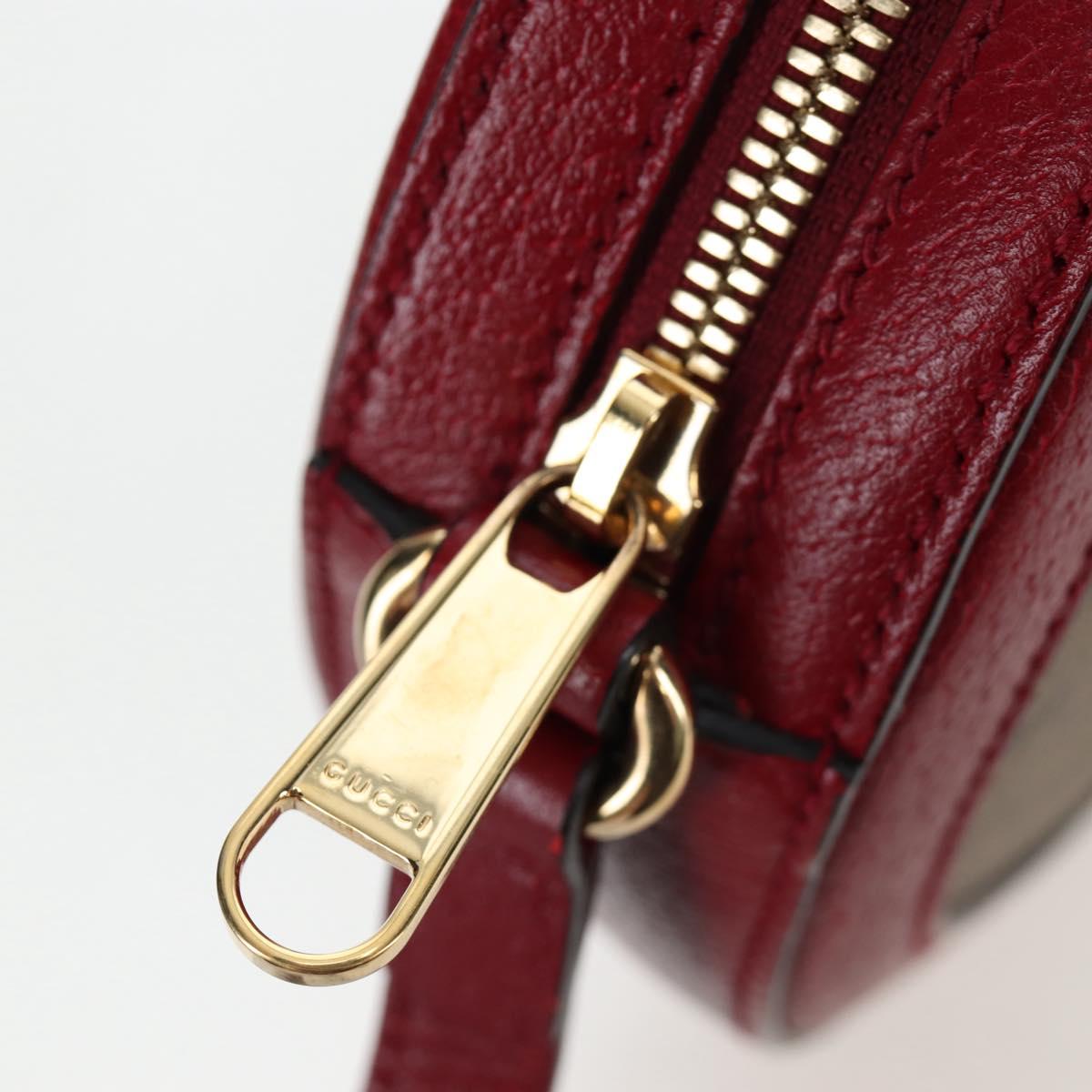 GUCCI Doraemon Micro GG Supreme Bag PVC Leather Beige 625216 Auth ka5138M