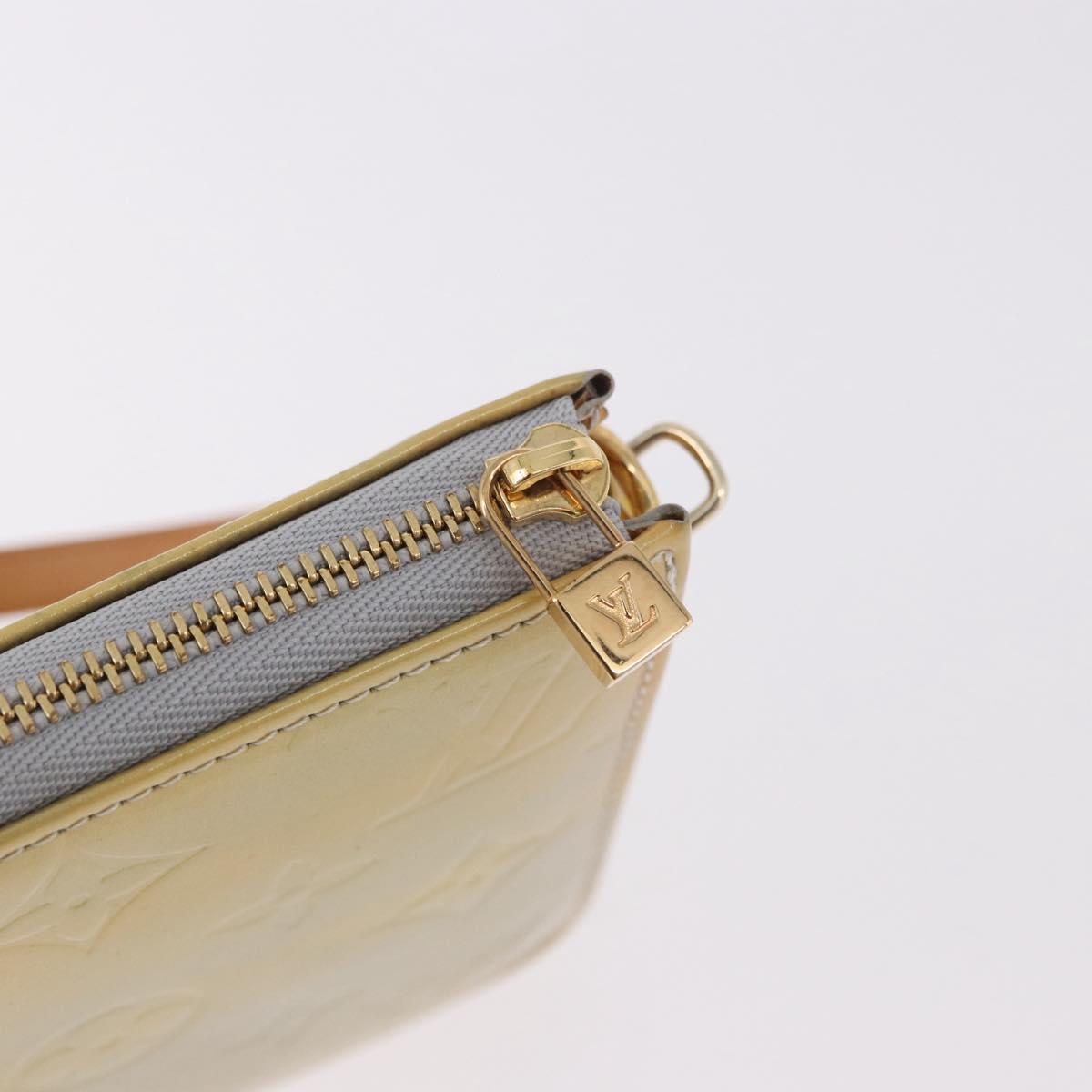 LOUIS VUITTON Monogram Vernis Lexington Accessory Pouch Gris M91056 Auth ka5139