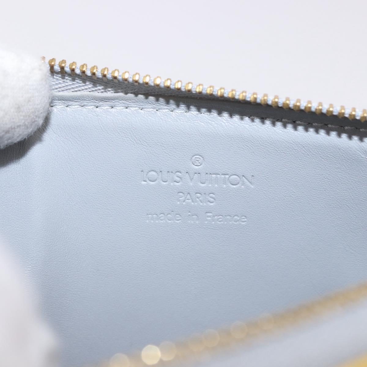 LOUIS VUITTON Monogram Vernis Lexington Accessory Pouch Gris M91056 Auth ka5139