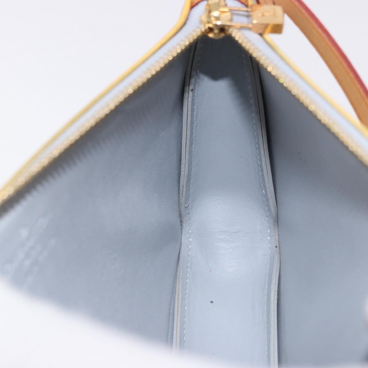 LOUIS VUITTON Monogram Vernis Lexington Accessory Pouch Gris M91056 Auth ka5139