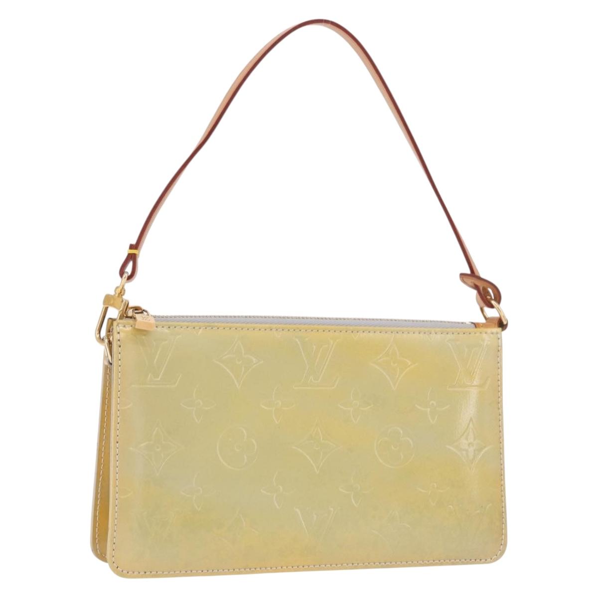 LOUIS VUITTON Monogram Vernis Lexington Accessory Pouch Gris M91056 Auth ka5139