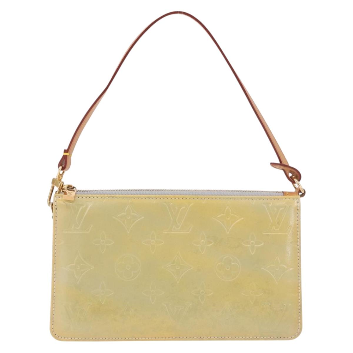 LOUIS VUITTON Monogram Vernis Lexington Accessory Pouch Gris M91056 Auth ka5139