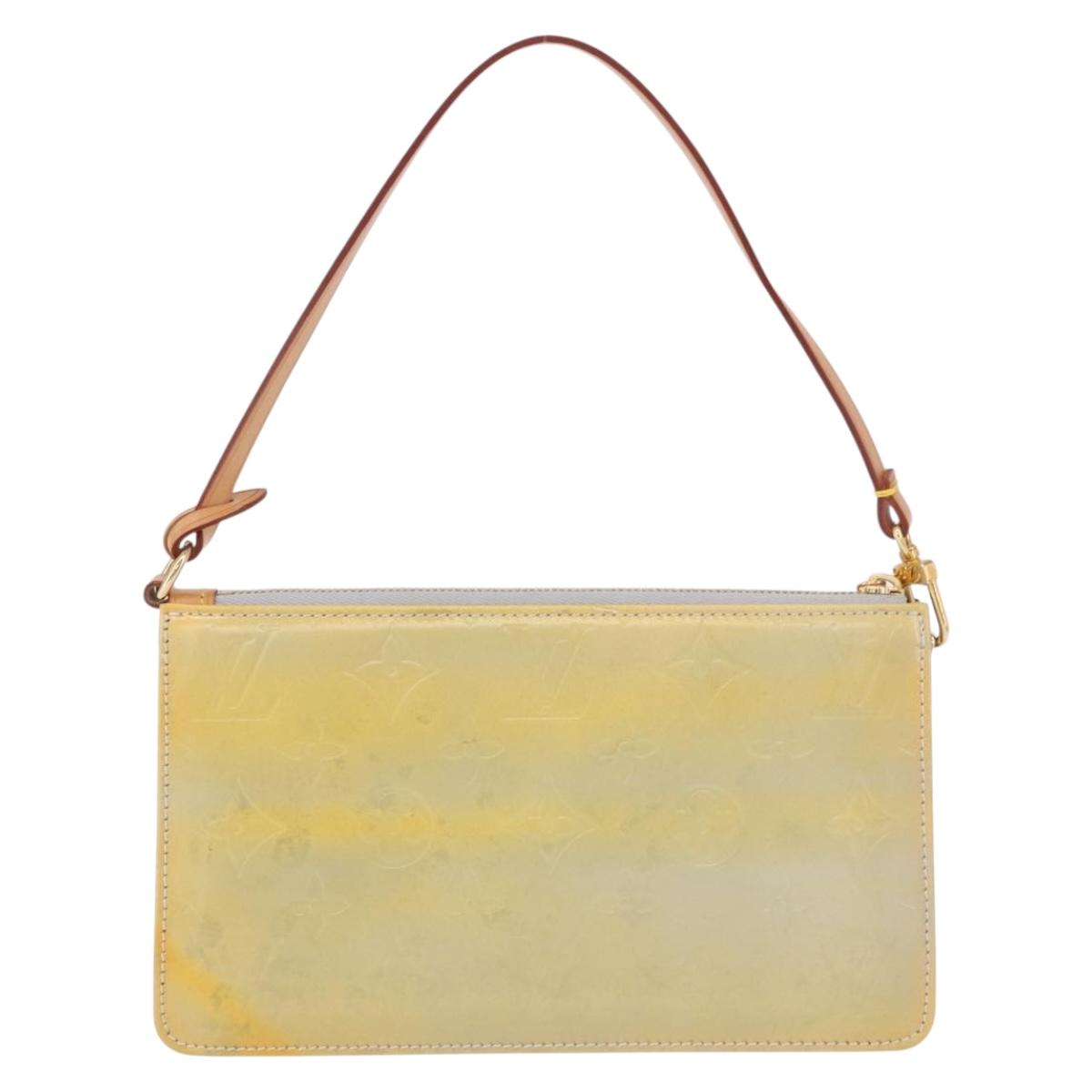 LOUIS VUITTON Monogram Vernis Lexington Accessory Pouch Gris M91056 Auth ka5139
