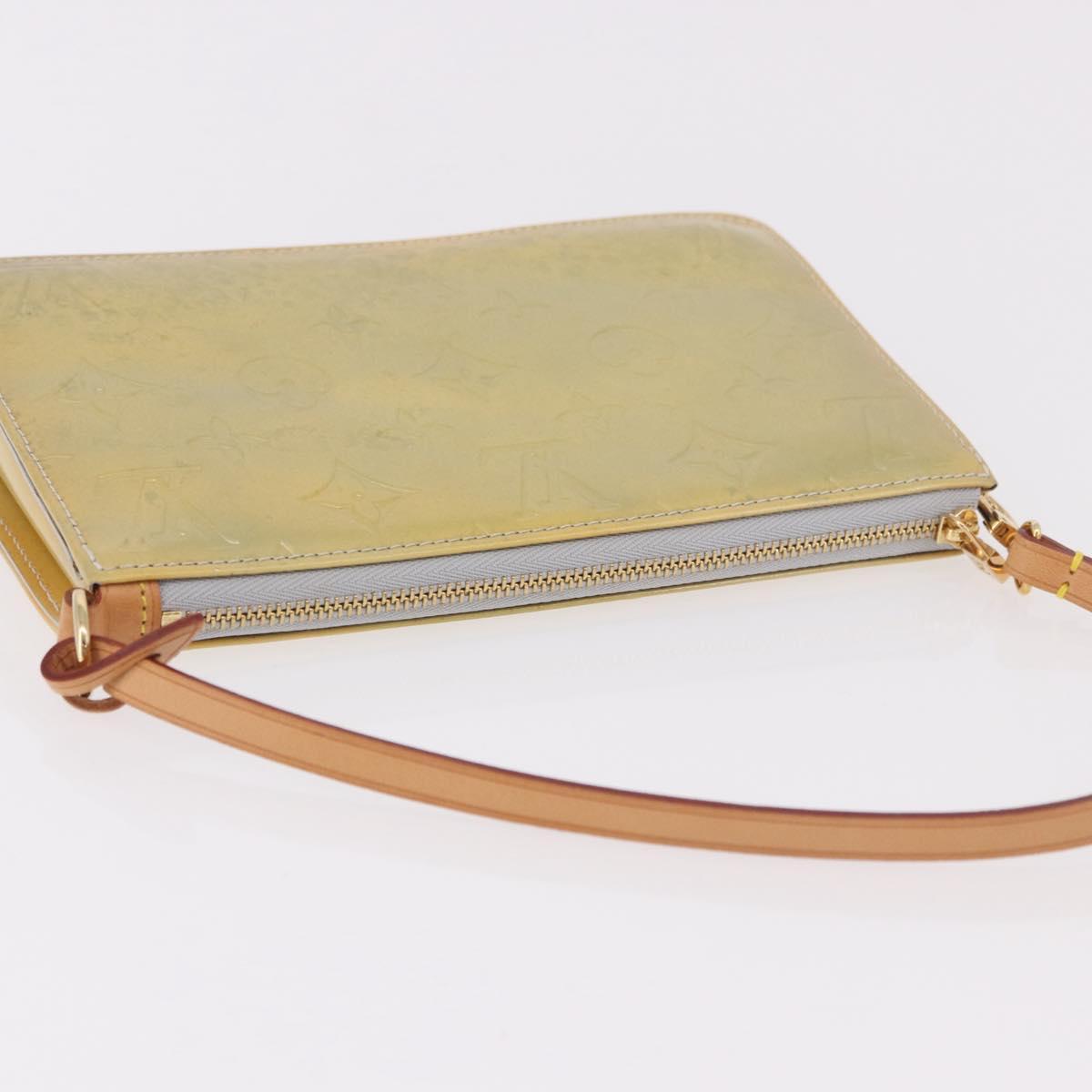 LOUIS VUITTON Monogram Vernis Lexington Accessory Pouch Gris M91056 Auth ka5139