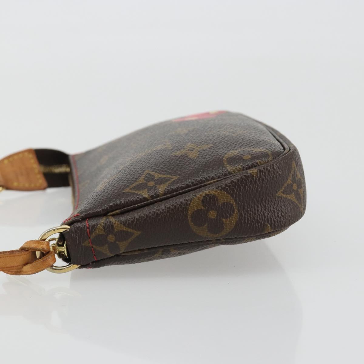 LOUIS VUITTON Monogram Cherry Mini Pochette Accessoires Pouch LV Auth ka5140A