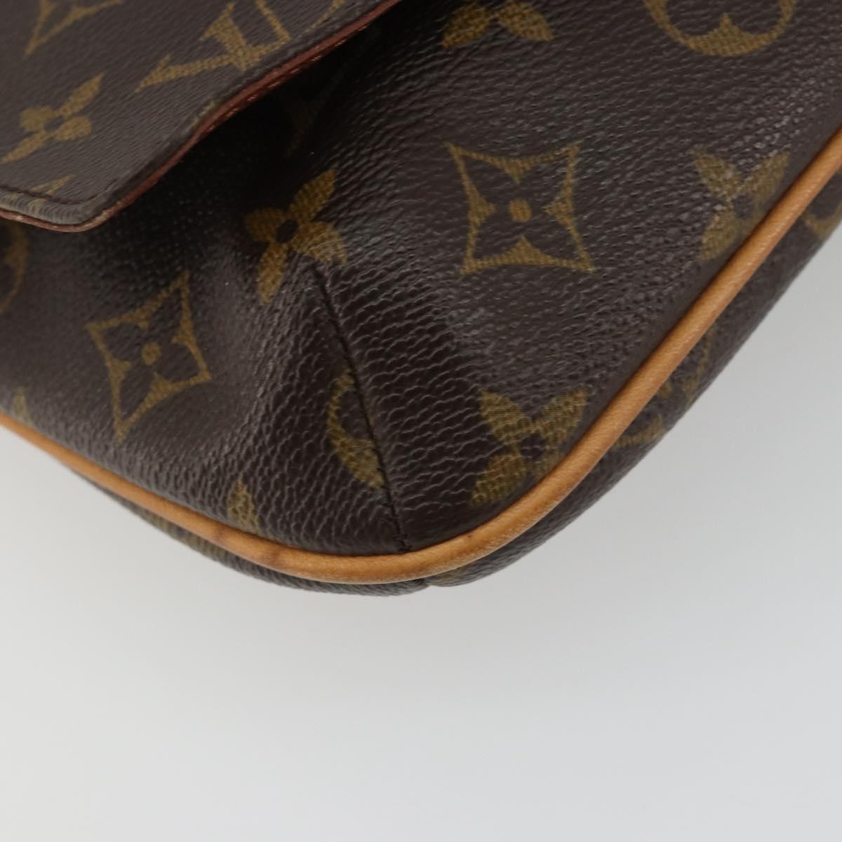 LOUIS VUITTON Monogram Musette Tango Long Strap Shoulder Bag M51388 Auth ka5141