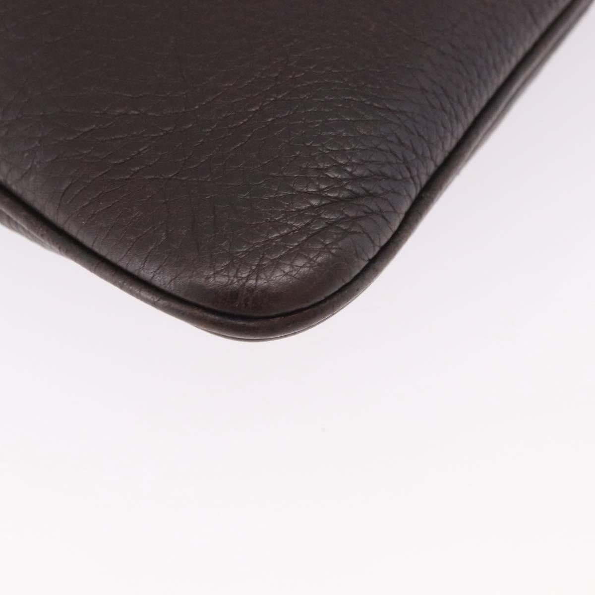GUCCI Shoulder Bag Leather Black Silver 233329 Auth ka5144A