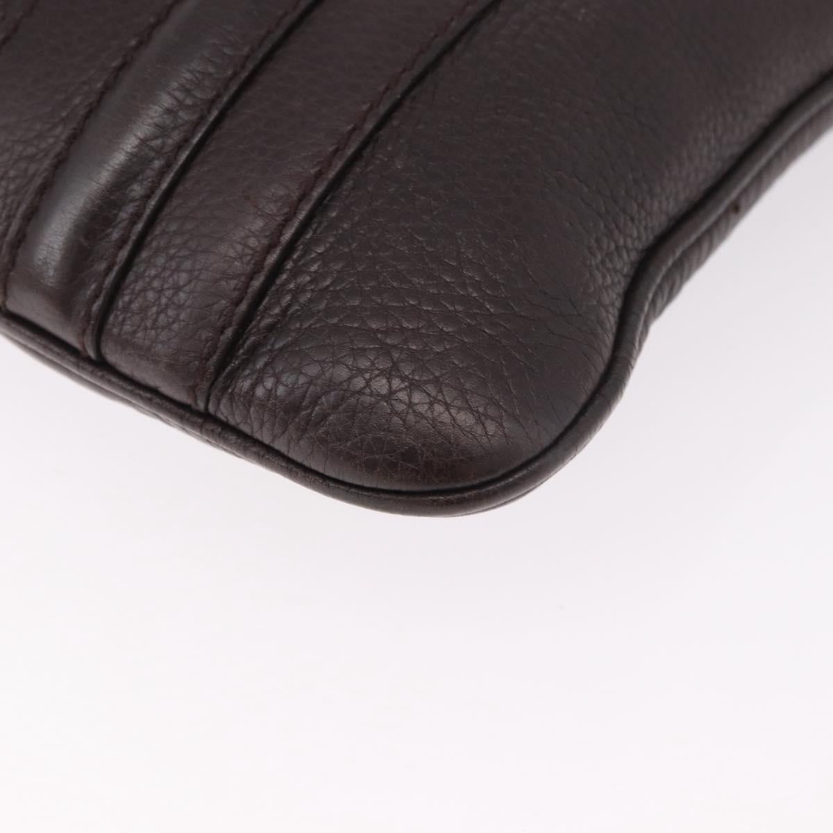 GUCCI Shoulder Bag Leather Black Silver 233329 Auth ka5144A
