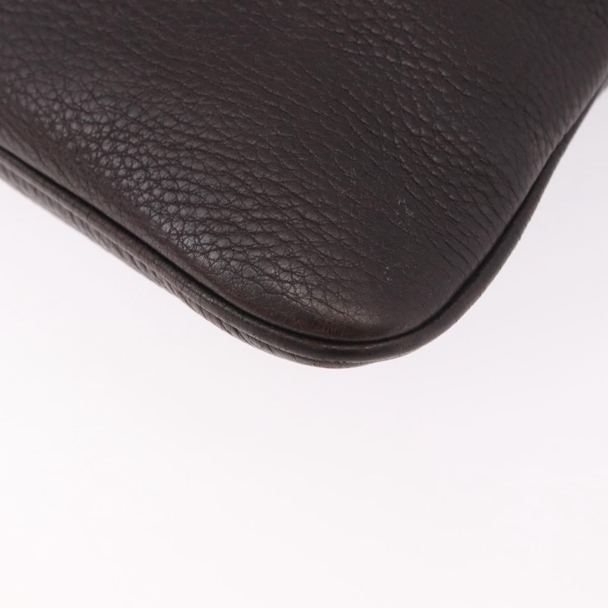 GUCCI Shoulder Bag Leather Black Silver 233329 Auth ka5144A