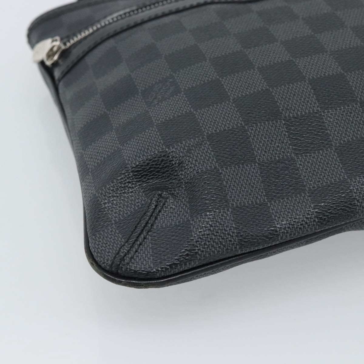 LOUIS VUITTON Damier Graphite Tomas Shoulder Bag N58028 LV Auth ka5149