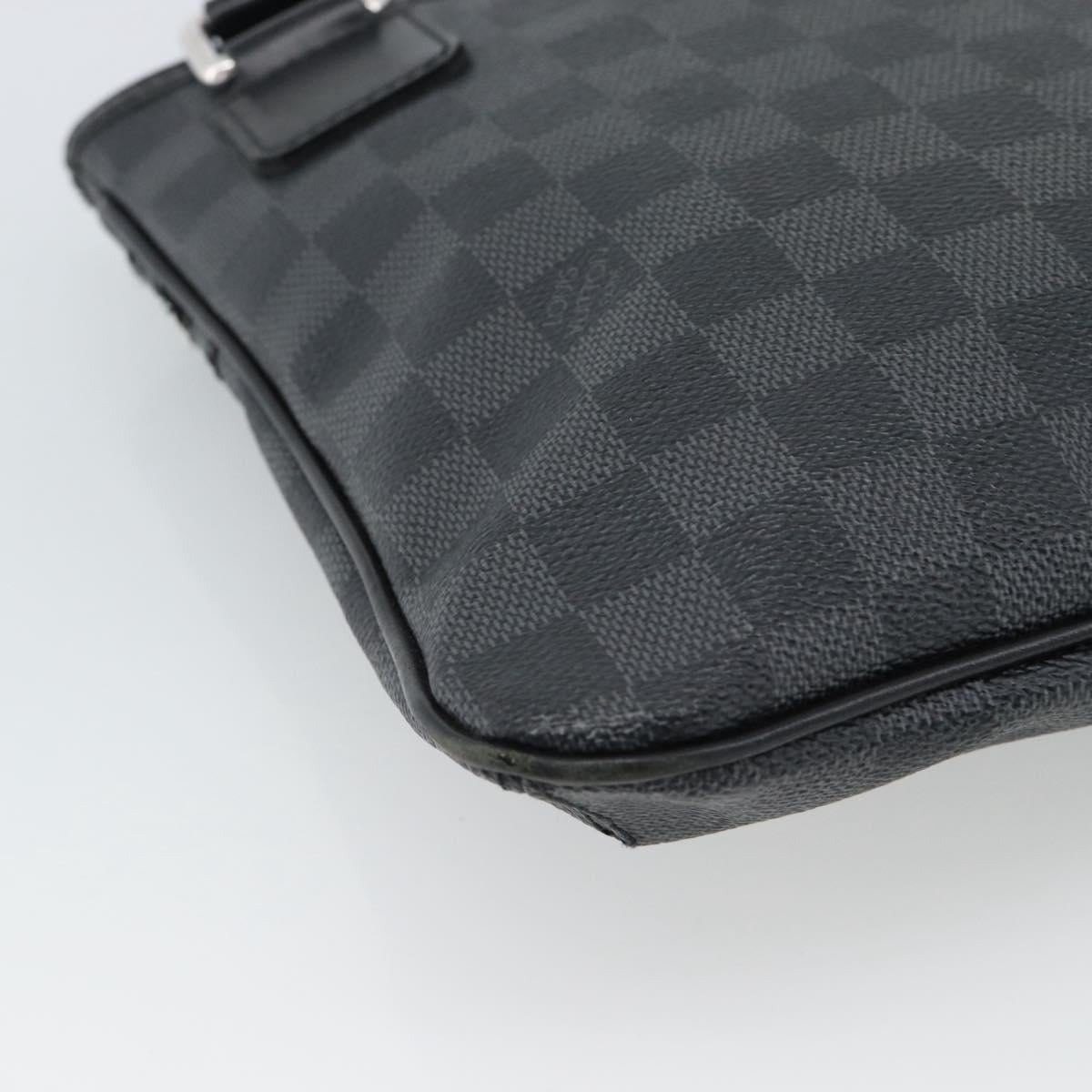 LOUIS VUITTON Damier Graphite Tomas Shoulder Bag N58028 LV Auth ka5149