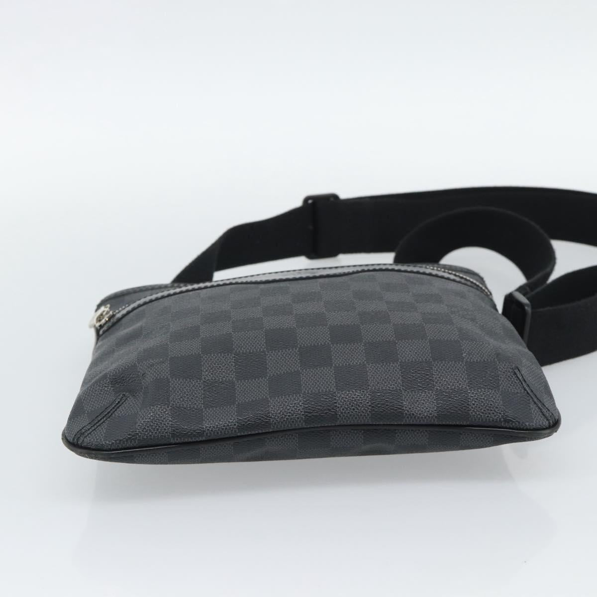 LOUIS VUITTON Damier Graphite Tomas Shoulder Bag N58028 LV Auth ka5149