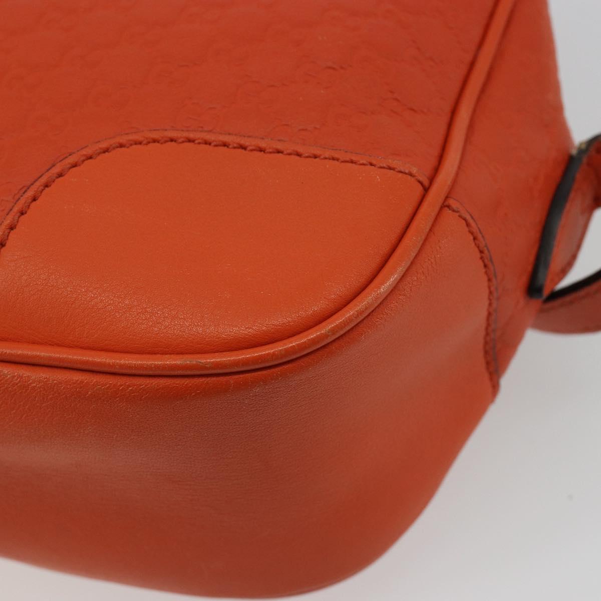 GUCCI Micro GuccissimaGG Shoulder Bag Orange Gold 449413 Auth ka5154