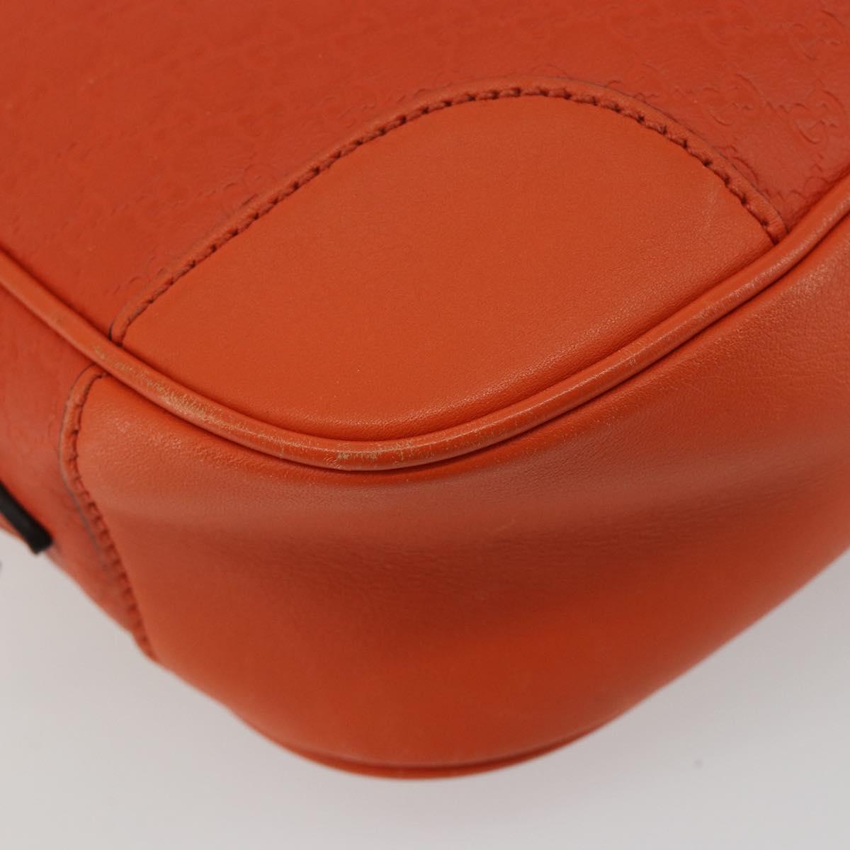 GUCCI Micro GuccissimaGG Shoulder Bag Orange Gold 449413 Auth ka5154