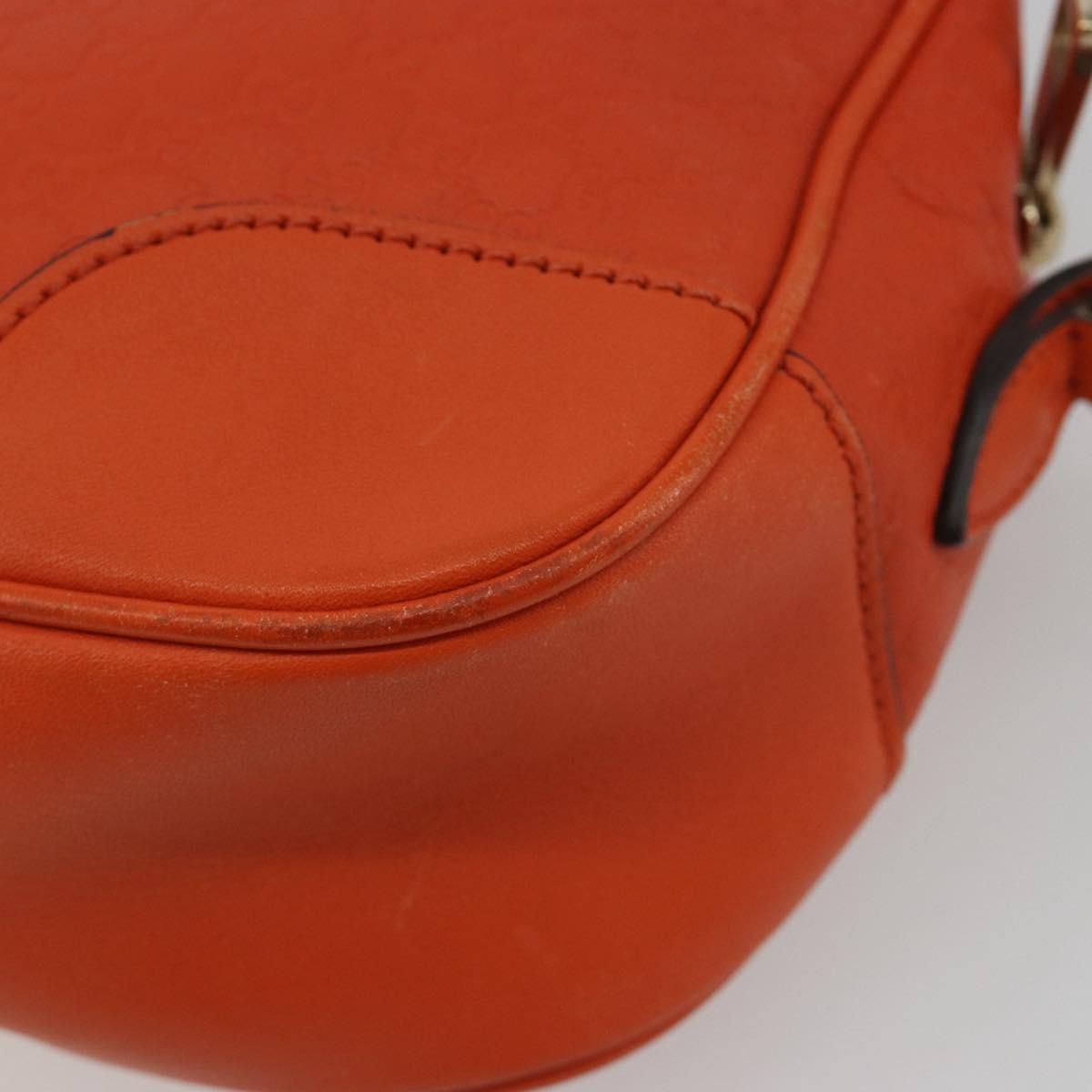 GUCCI Micro GuccissimaGG Shoulder Bag Orange Gold 449413 Auth ka5154