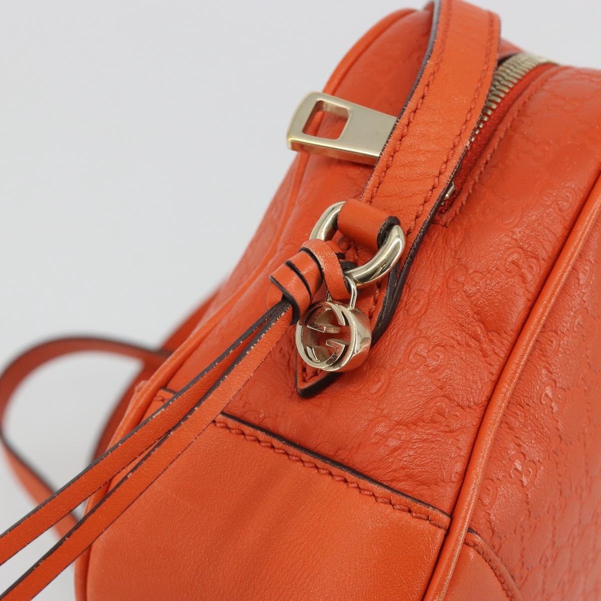 GUCCI Micro GuccissimaGG Shoulder Bag Orange Gold 449413 Auth ka5154