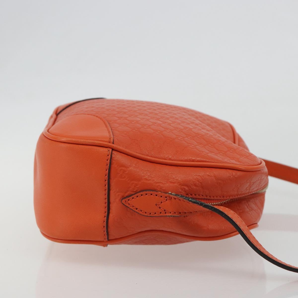 GUCCI Micro GuccissimaGG Shoulder Bag Orange Gold 449413 Auth ka5154