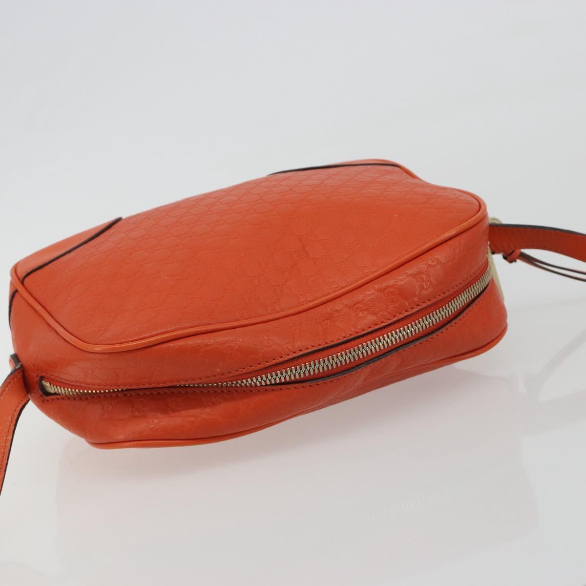 GUCCI Micro GuccissimaGG Shoulder Bag Orange Gold 449413 Auth ka5154