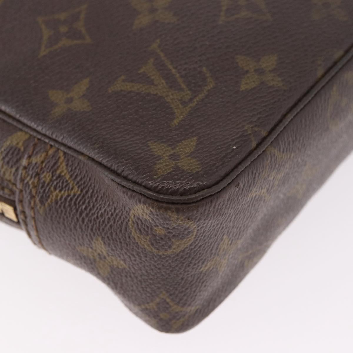 LOUIS VUITTON Monogram Trousse Toilette 23 Clutch Bag M47524 LV Auth ka5155