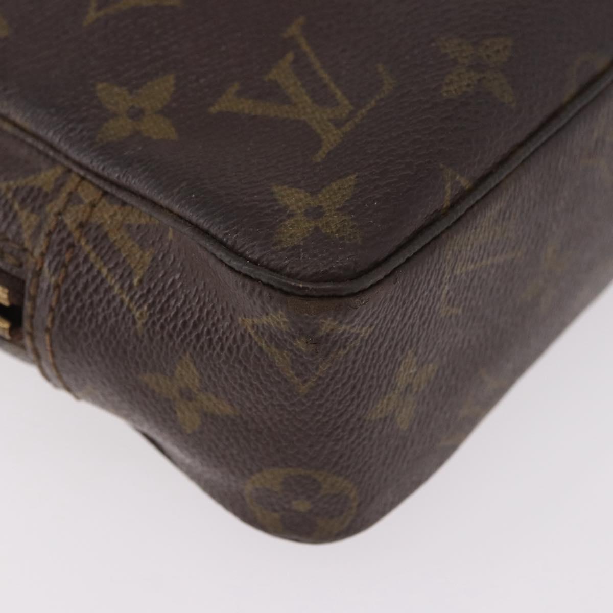 LOUIS VUITTON Monogram Trousse Toilette 23 Clutch Bag M47524 LV Auth ka5155