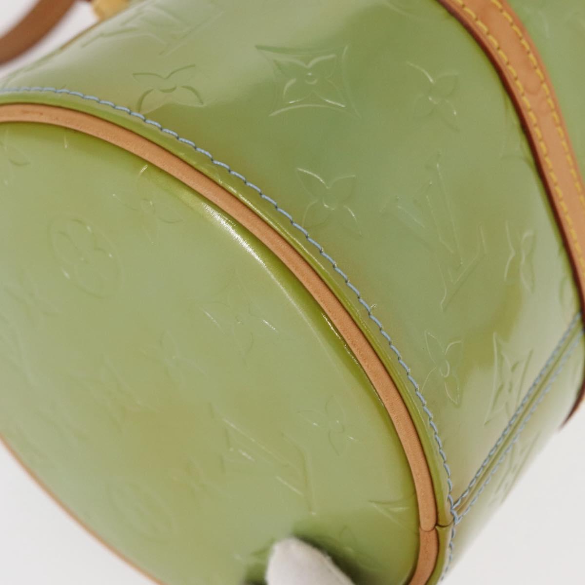 LOUIS VUITTON Monogram Vernis Bedford Hand Bag Baby Blue M91007 LV Auth ka516