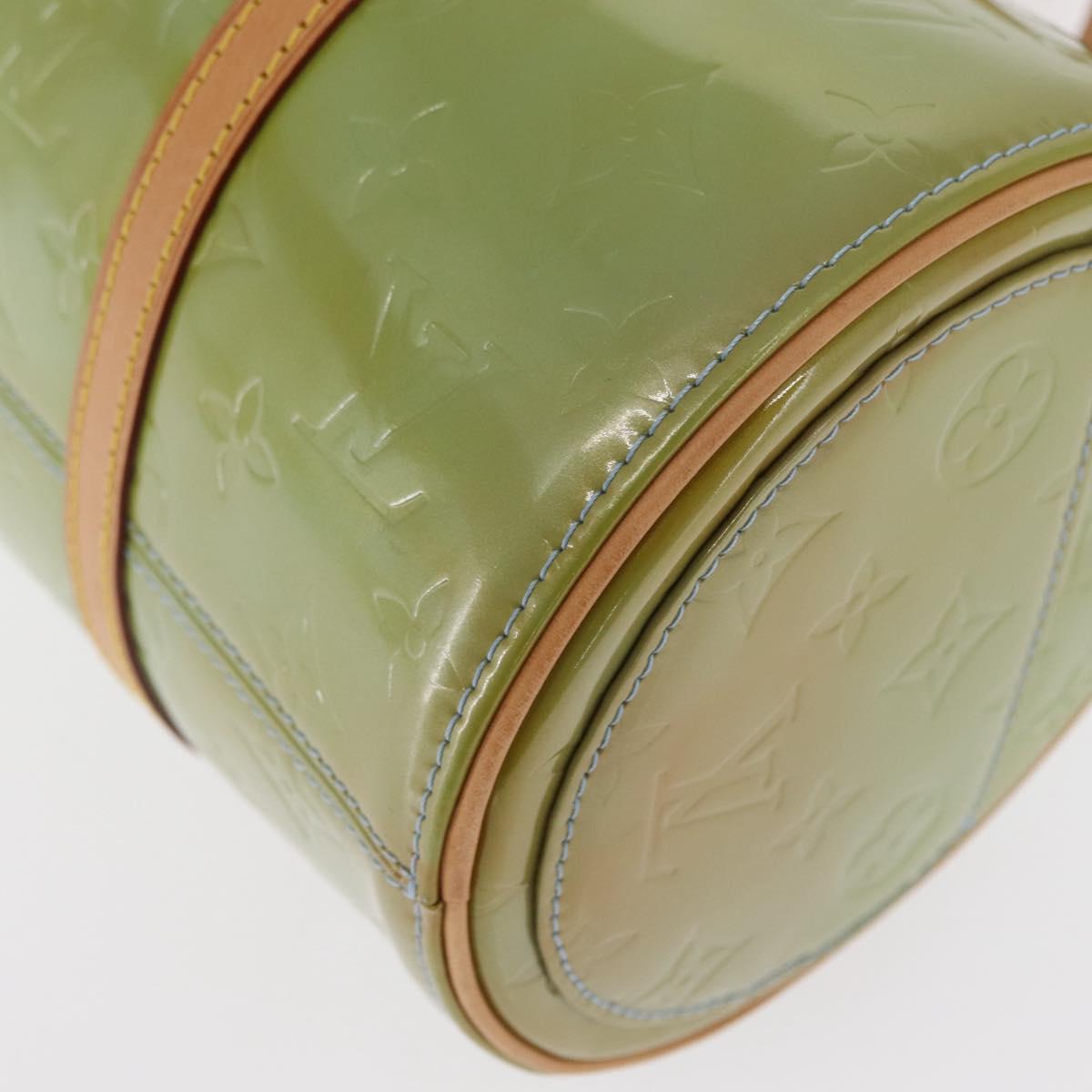 LOUIS VUITTON Monogram Vernis Bedford Hand Bag Baby Blue M91007 LV Auth ka516