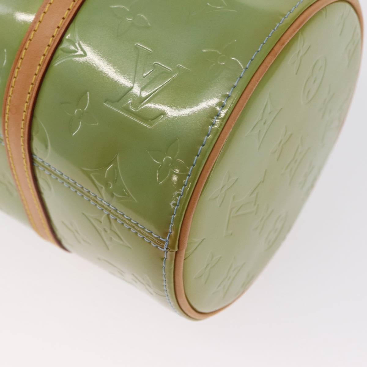 LOUIS VUITTON Monogram Vernis Bedford Hand Bag Baby Blue M91007 LV Auth ka516