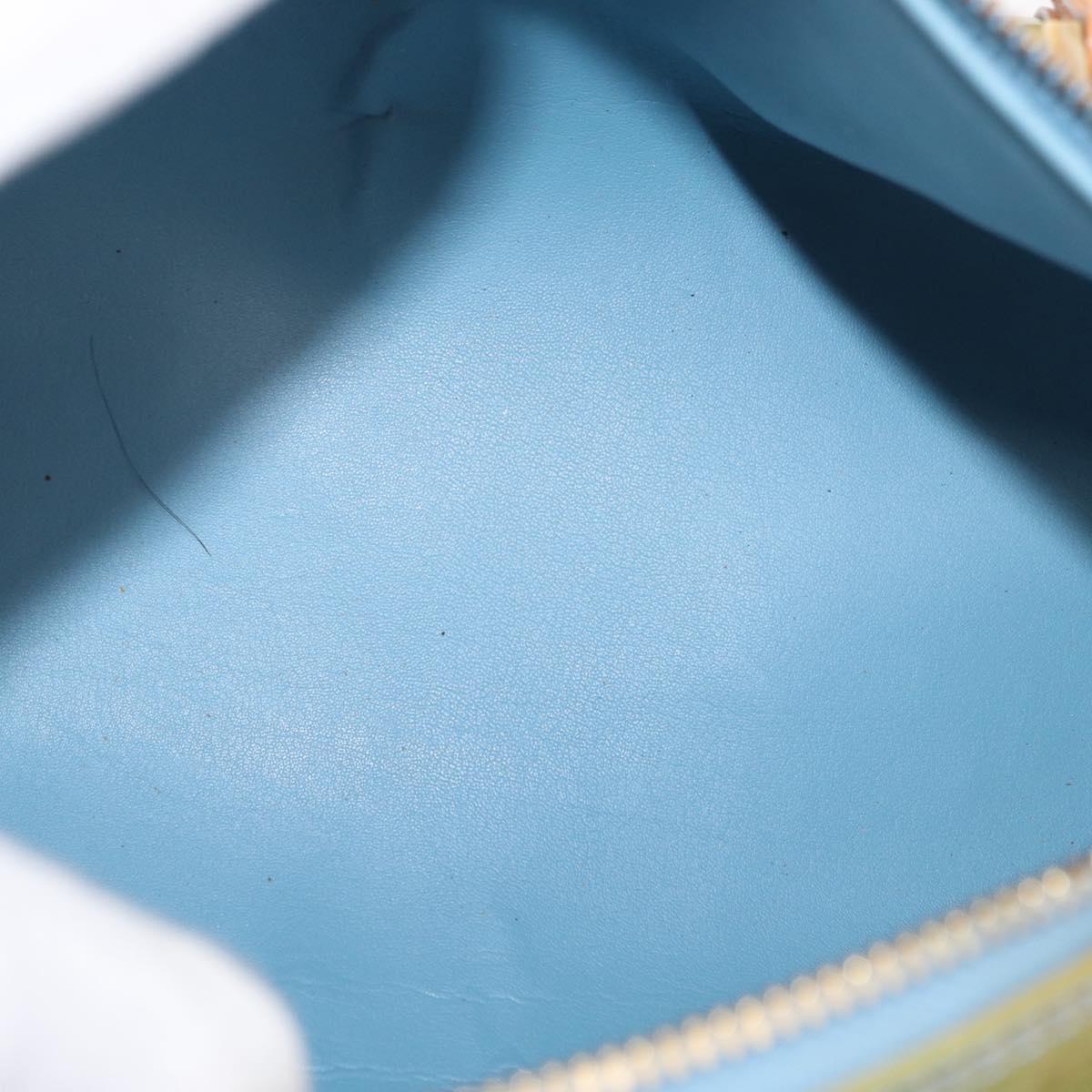 LOUIS VUITTON Monogram Vernis Bedford Hand Bag Baby Blue M91007 LV Auth ka516