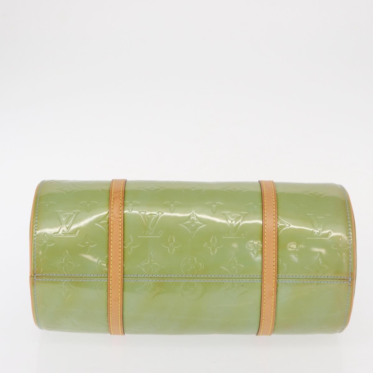 LOUIS VUITTON Monogram Vernis Bedford Hand Bag Baby Blue M91007 LV Auth ka516