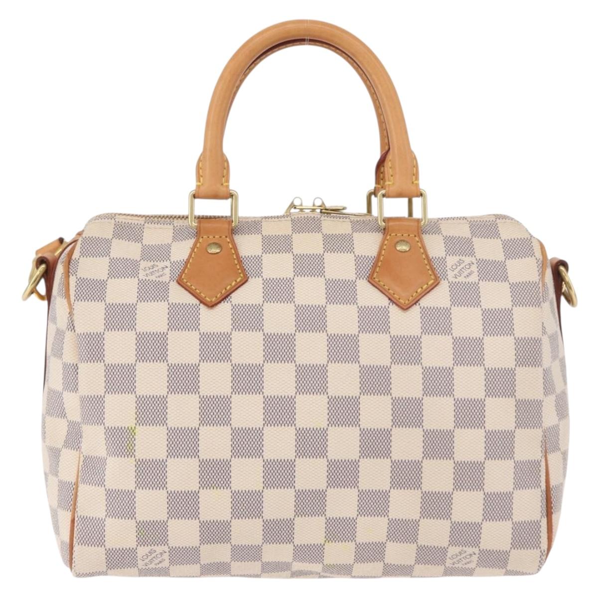 LOUIS VUITTON Damier Azur Speedy Bandouliere 25 Hand Bag N41374 LV Auth ka5166A